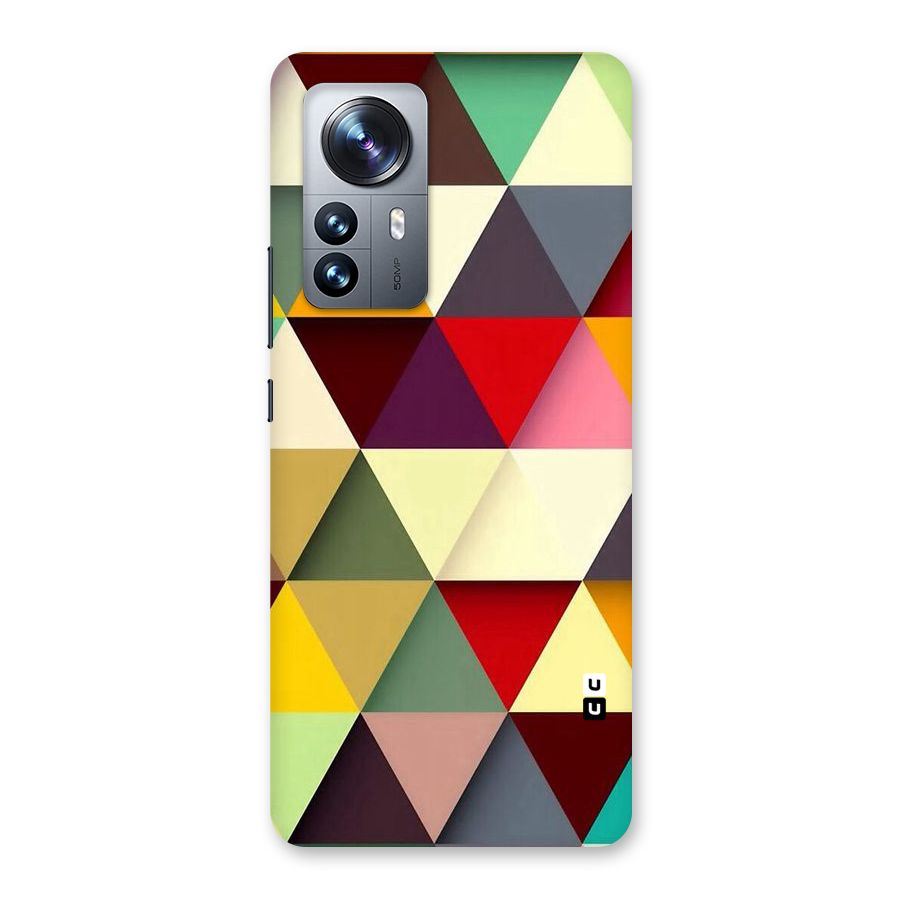 Colored Triangles Back Case for Xiaomi 12 Pro