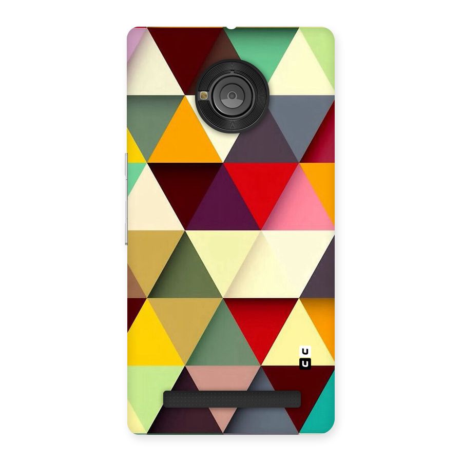 Colored Triangles Back Case for Yu Yunique