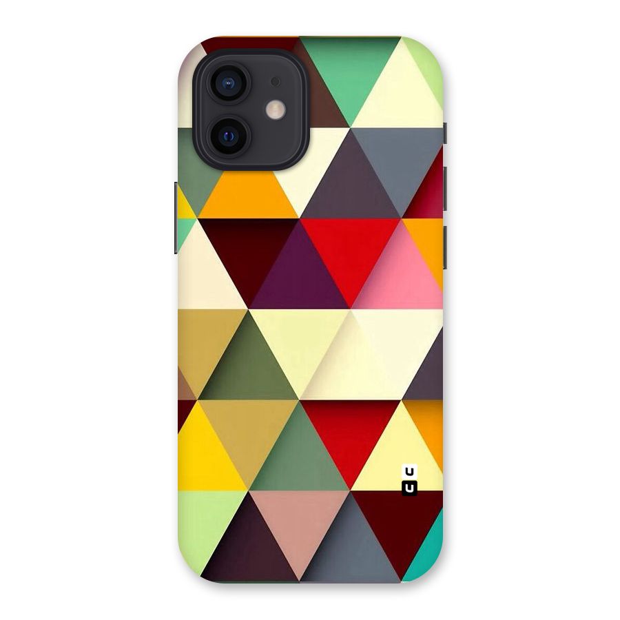 Colored Triangles Back Case for iPhone 12