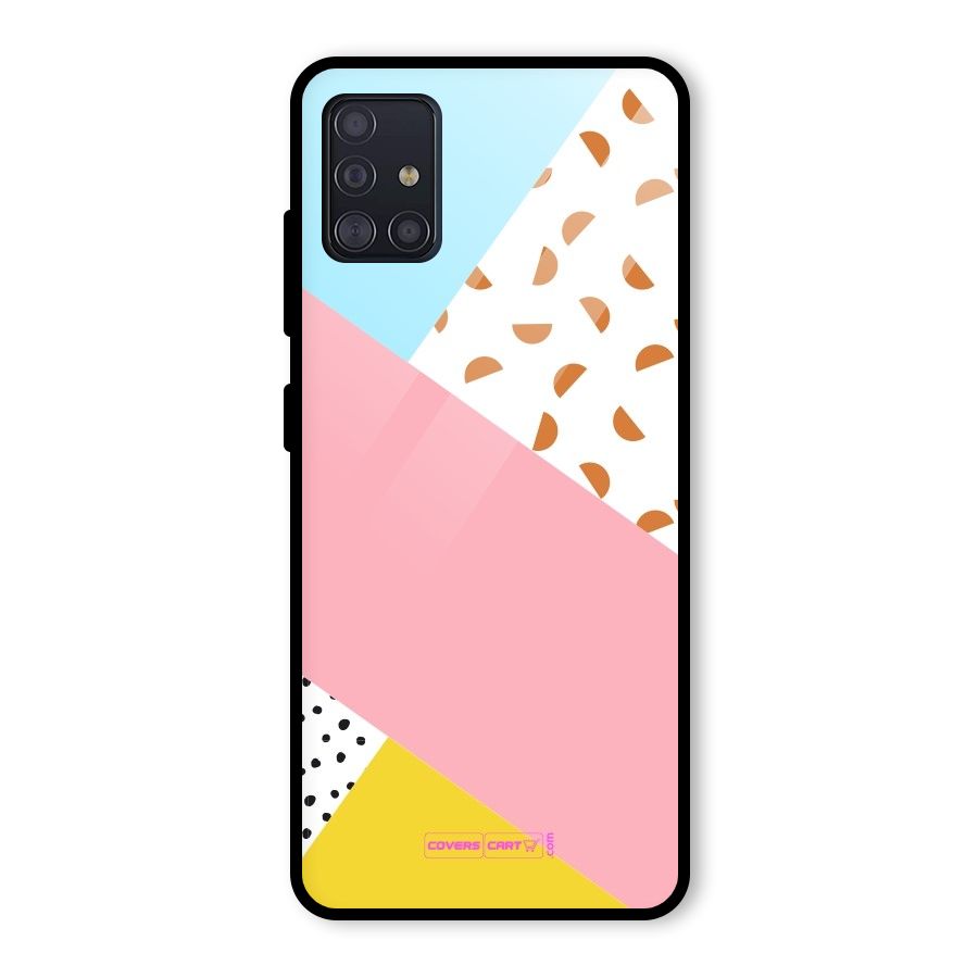 Colorful Abstract Glass Back Case for Galaxy A51