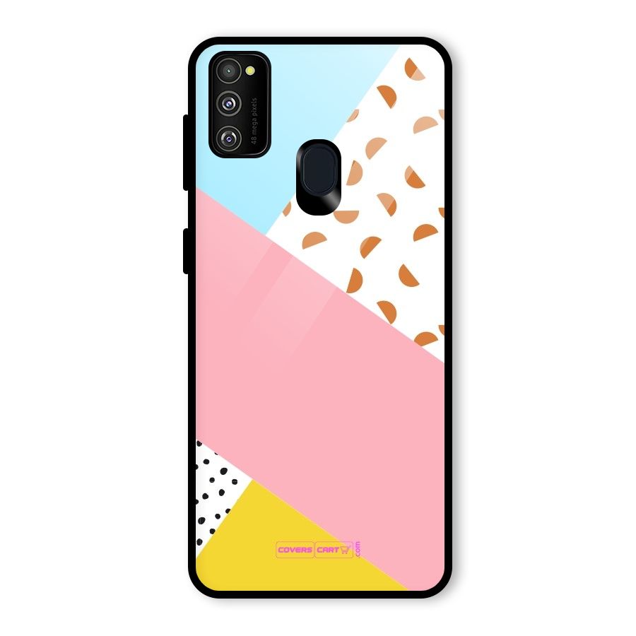 Colorful Abstract Glass Back Case for Galaxy M30s