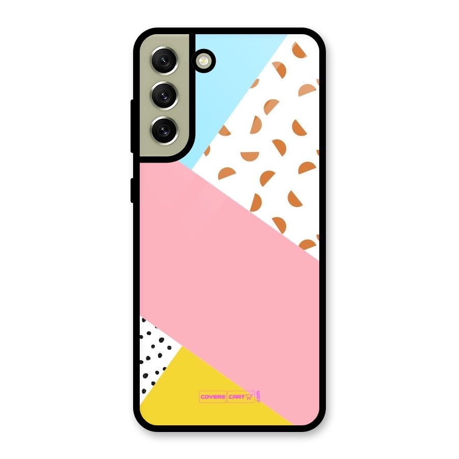 Colorful Abstract Glass Back Case for Galaxy S21 FE 5G