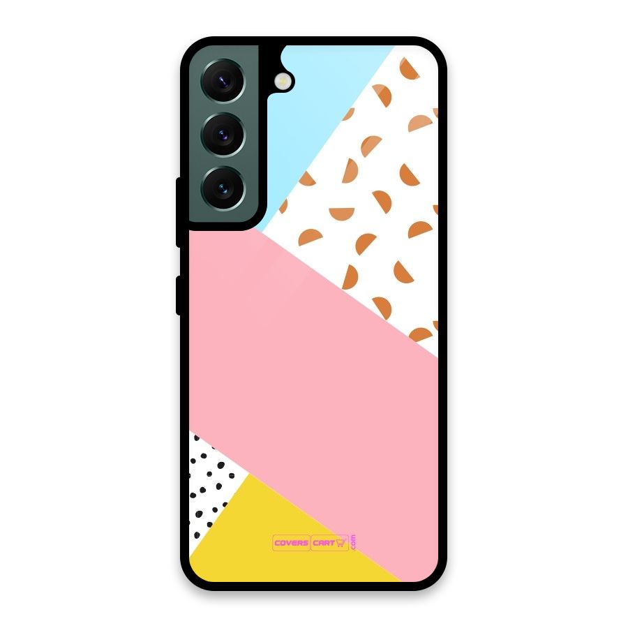 Colorful Abstract Glass Back Case for Galaxy S22 5G