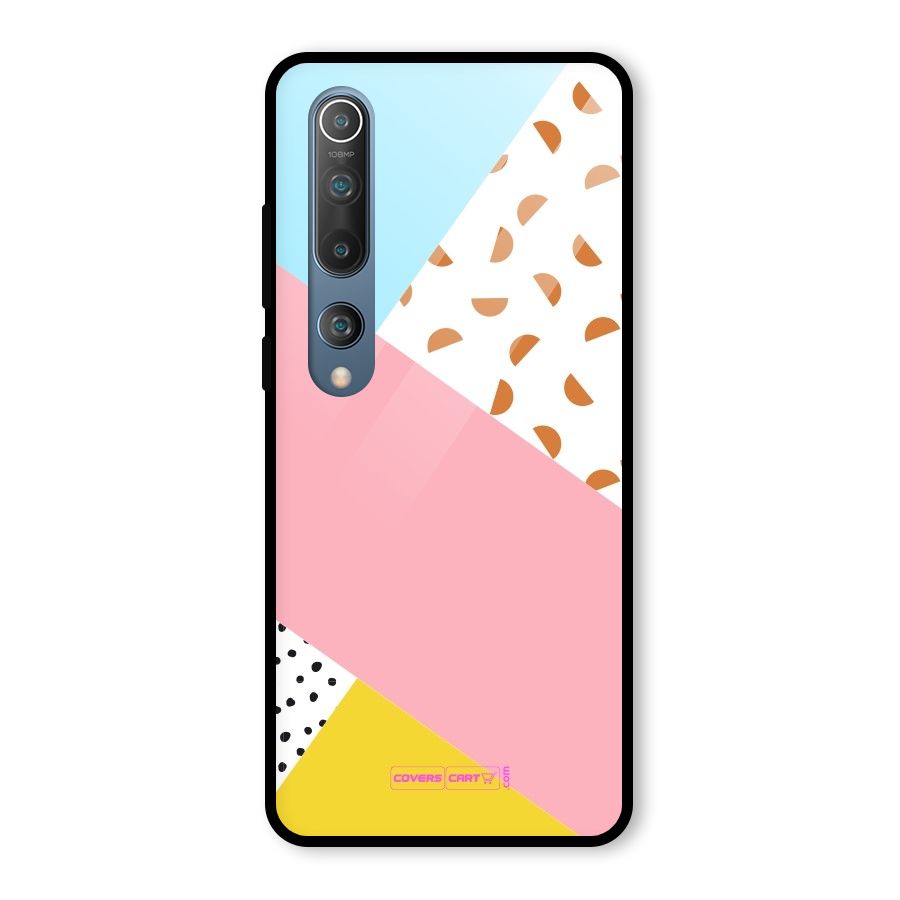 Colorful Abstract Glass Back Case for Mi 10