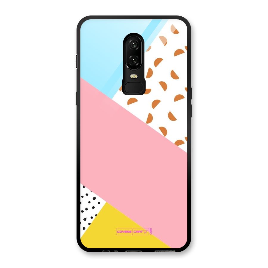 Colorful Abstract Glass Back Case for OnePlus 6
