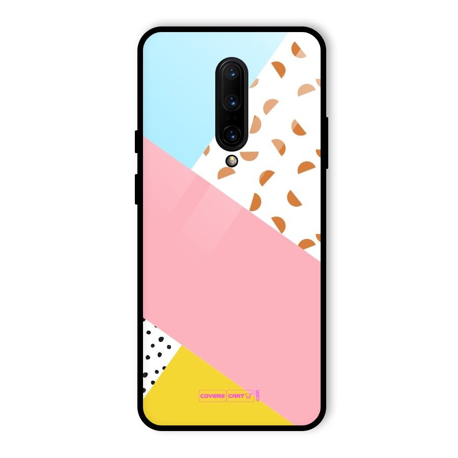 Colorful Abstract Glass Back Case for OnePlus 7 Pro
