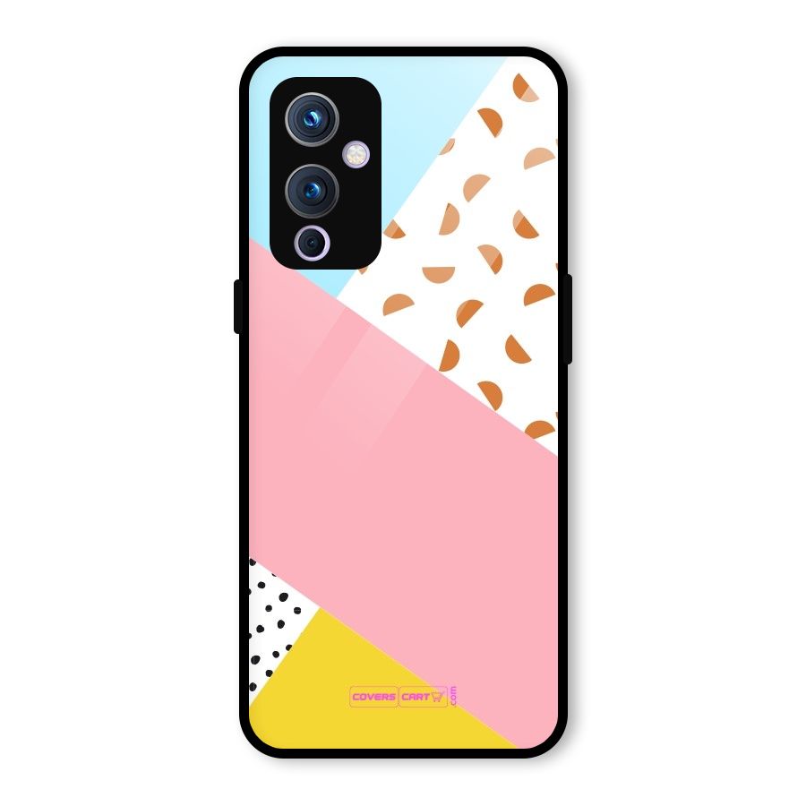 Colorful Abstract Glass Back Case for OnePlus 9