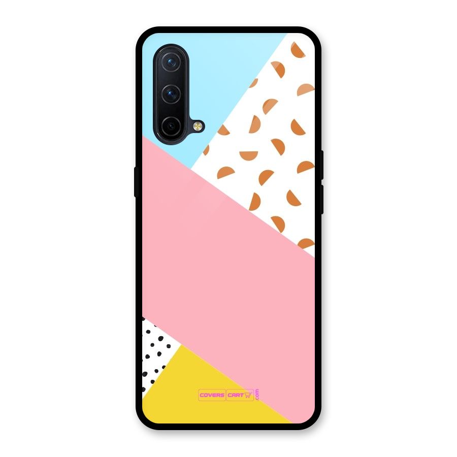 Colorful Abstract Glass Back Case for OnePlus Nord CE 5G