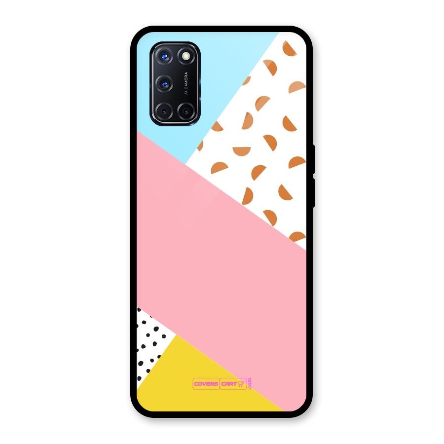 Colorful Abstract Glass Back Case for Oppo A52