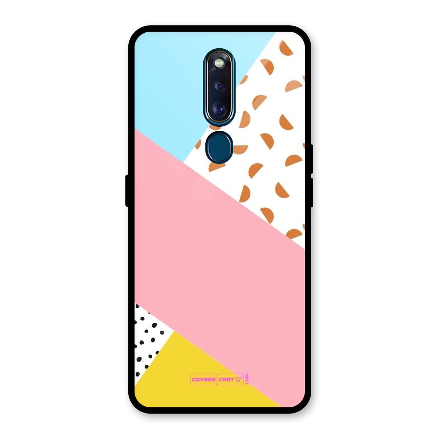 Colorful Abstract Glass Back Case for Oppo F11 Pro