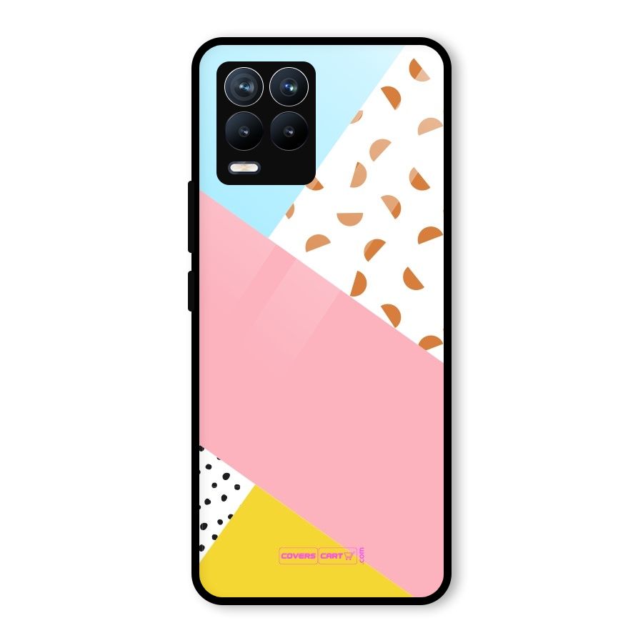 Colorful Abstract Glass Back Case for Realme 8 Pro