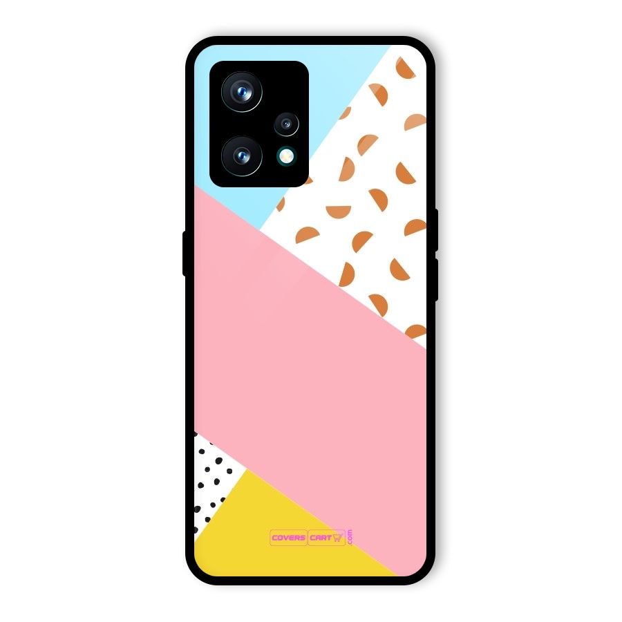 Colorful Abstract Glass Back Case for Realme 9 Pro Plus 5G