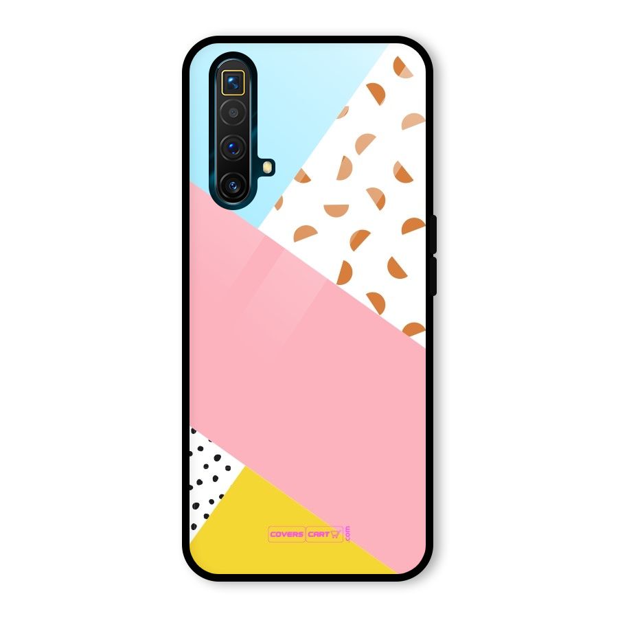 Colorful Abstract Glass Back Case for Realme X3 SuperZoom