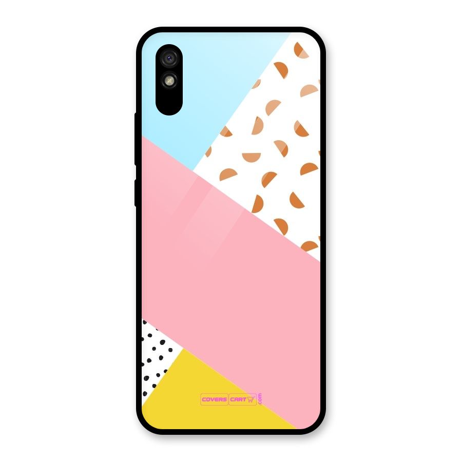 Colorful Abstract Glass Back Case for Redmi 9A