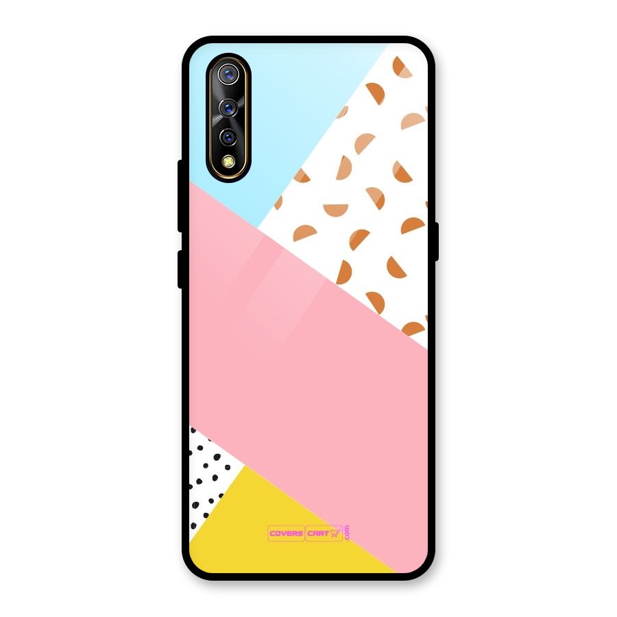 Colorful Abstract Glass Back Case for Vivo S1