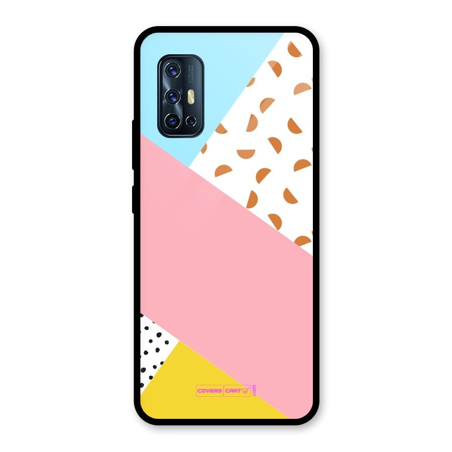 Colorful Abstract Glass Back Case for Vivo V17