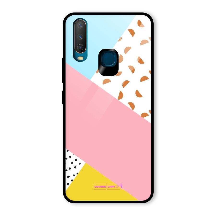 Colorful Abstract Glass Back Case for Vivo Y17
