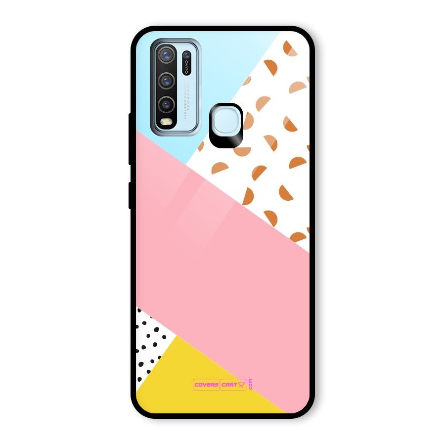 Colorful Abstract Glass Back Case for Vivo Y50