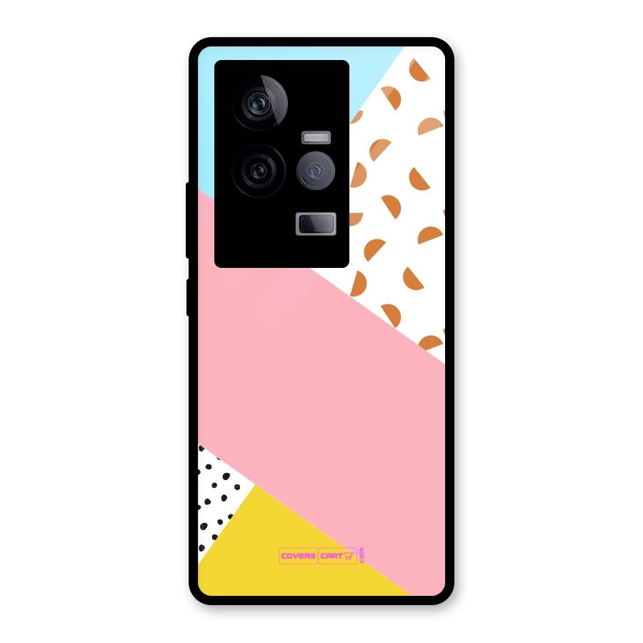 Colorful Abstract Glass Back Case for Vivo iQOO 11 5G