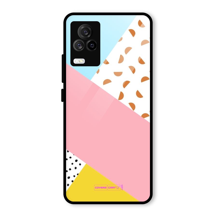 Colorful Abstract Glass Back Case for Vivo iQOO 7 Legend 5G