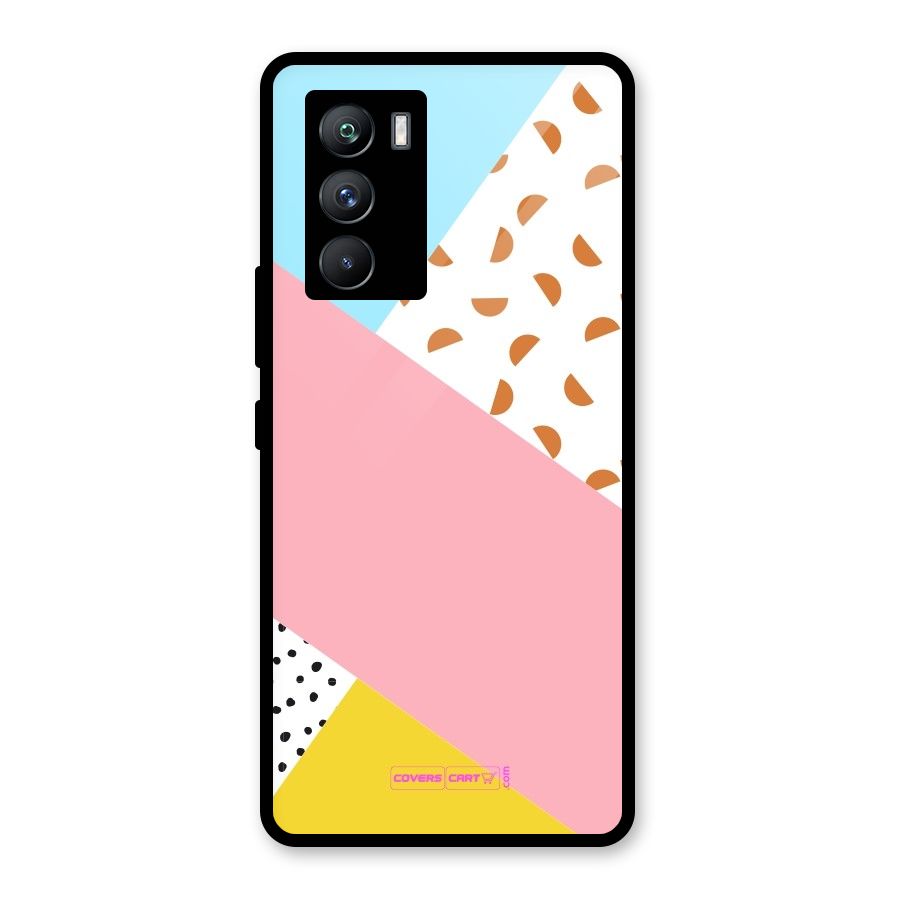 Colorful Abstract Glass Back Case for Vivo iQOO 9 SE