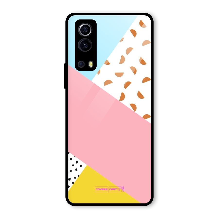 Colorful Abstract Glass Back Case for Vivo iQOO Z3