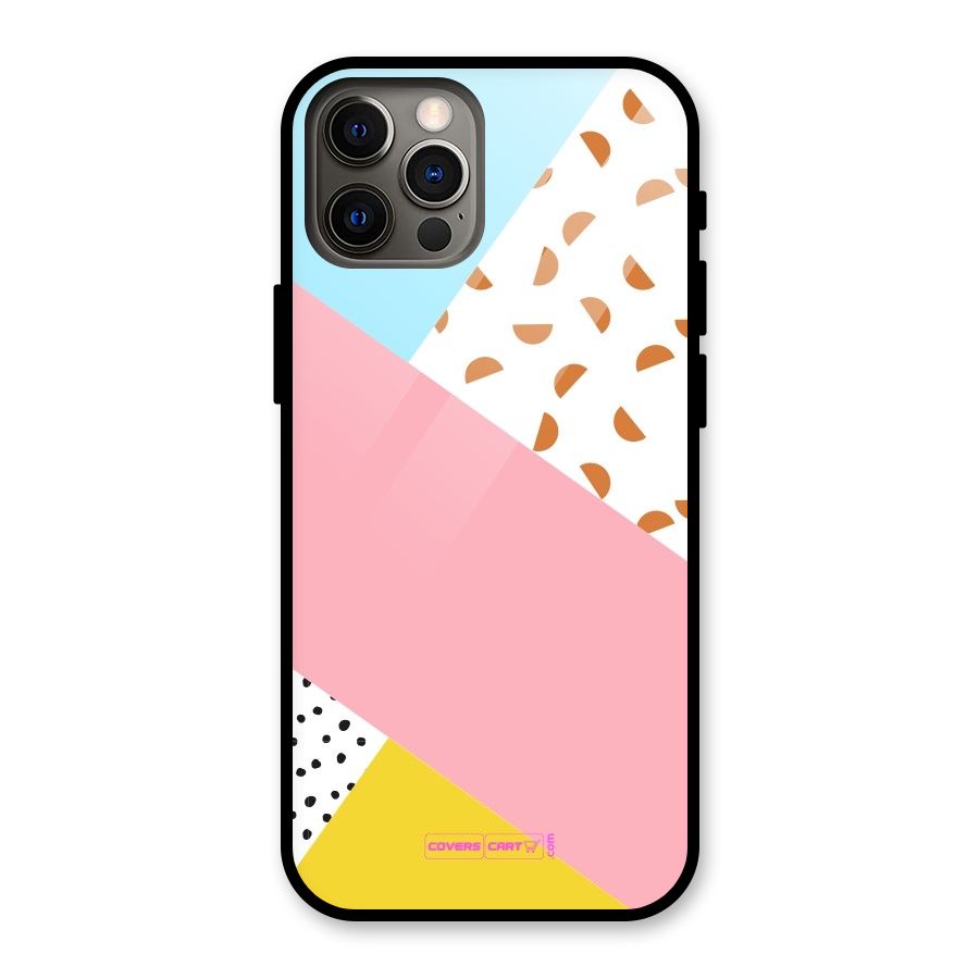 Colorful Abstract Glass Back Case for iPhone 12 Pro