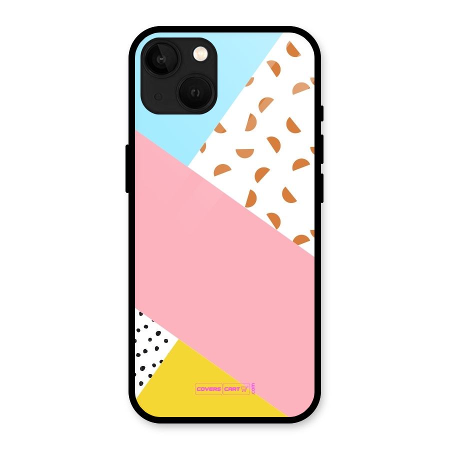 Colorful Abstract Glass Back Case for iPhone 13
