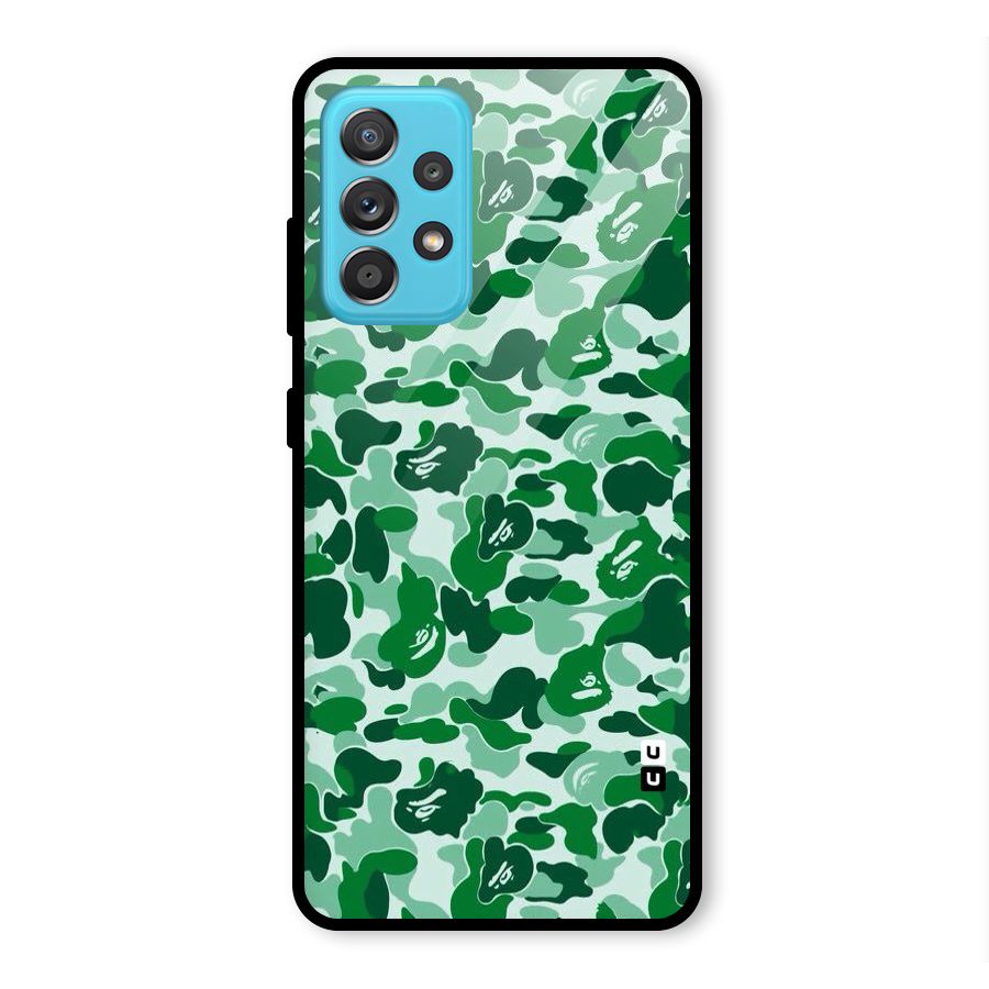 Colorful Camouflage Glass Back Case for Galaxy A52s 5G