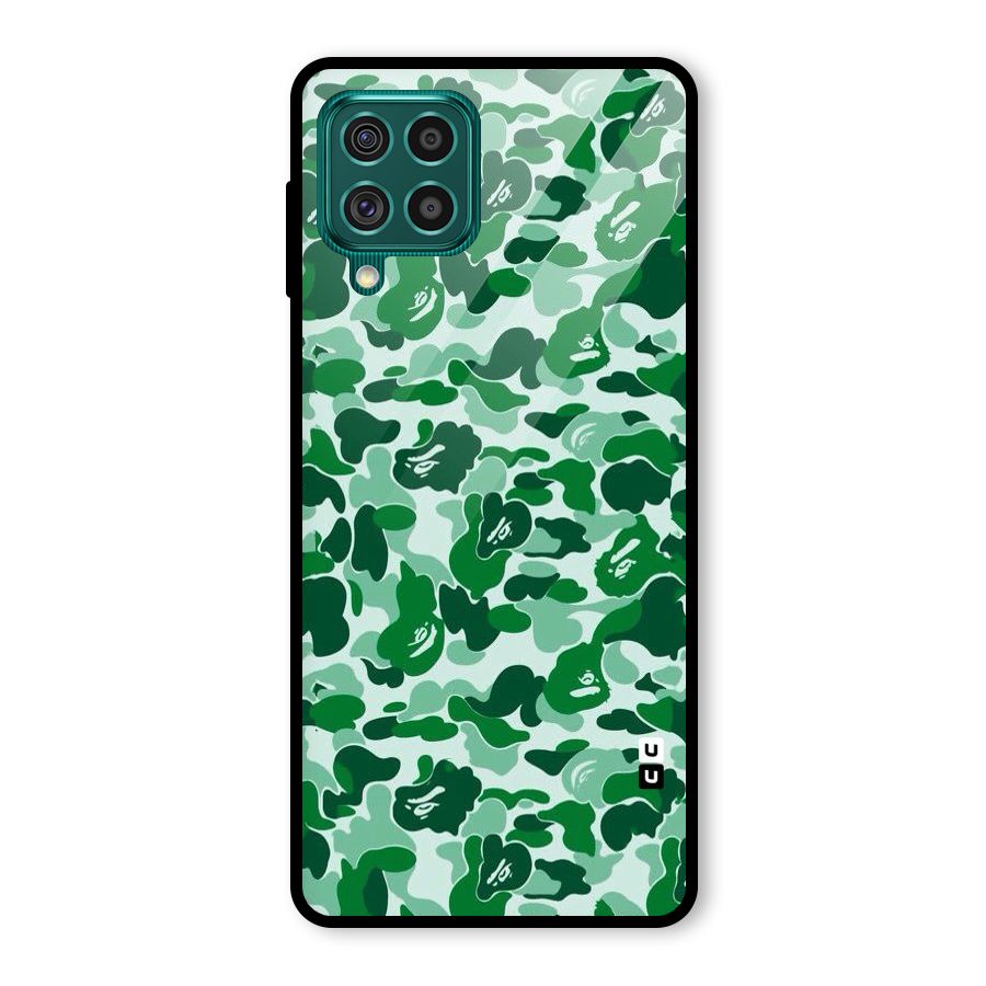 Colorful Camouflage Glass Back Case for Galaxy F62