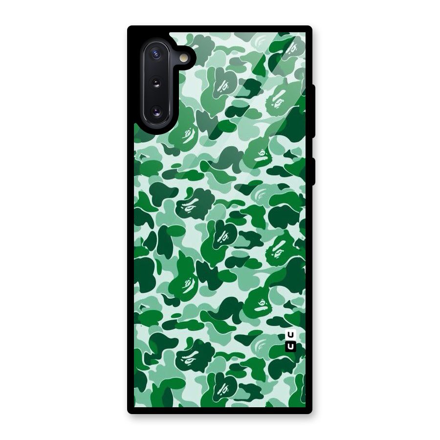 Colorful Camouflage Glass Back Case for Galaxy Note 10