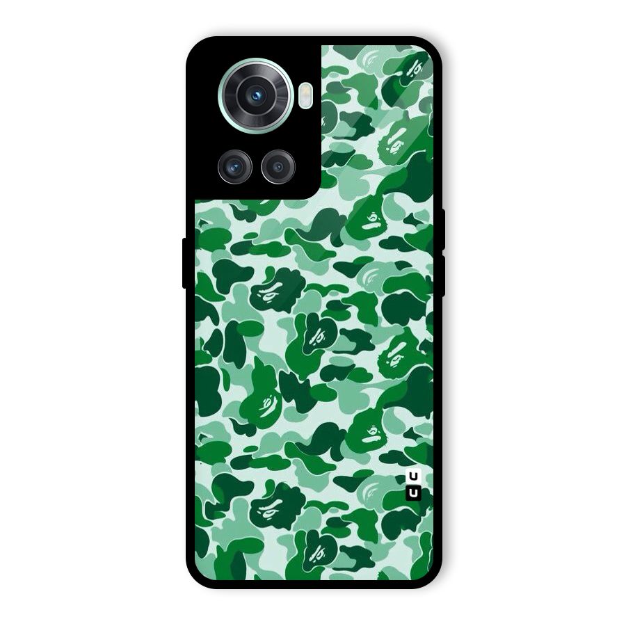 Colorful Camouflage Glass Back Case for OnePlus 10R