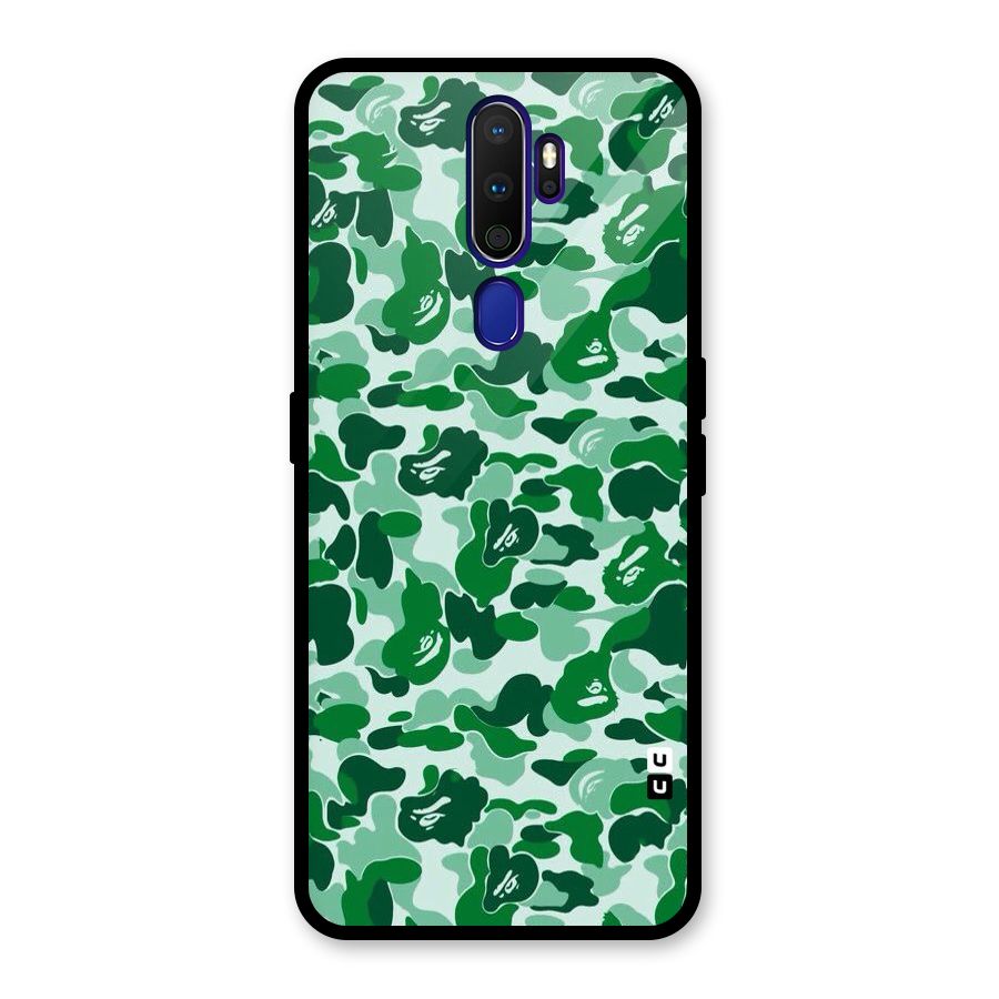 Colorful Camouflage Glass Back Case for Oppo A9 (2020)