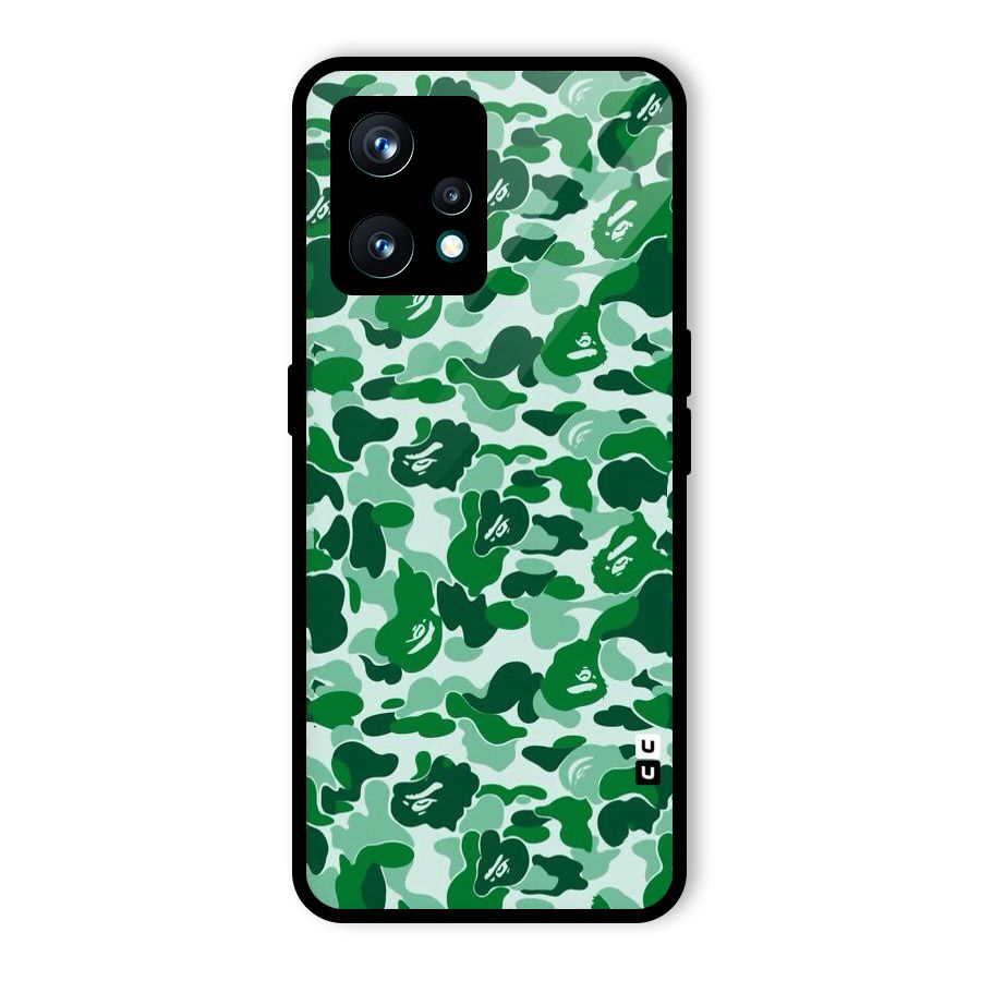 Colorful Camouflage Glass Back Case for Realme 9 Pro Plus 5G