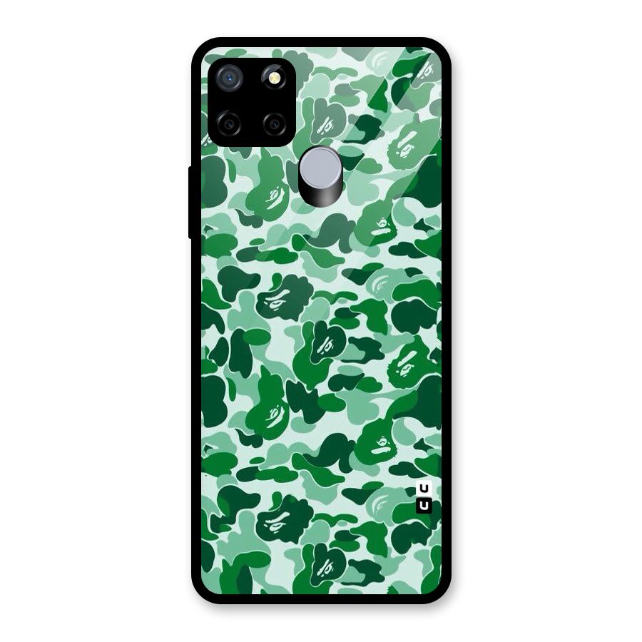 Colorful Camouflage Glass Back Case for Realme C12