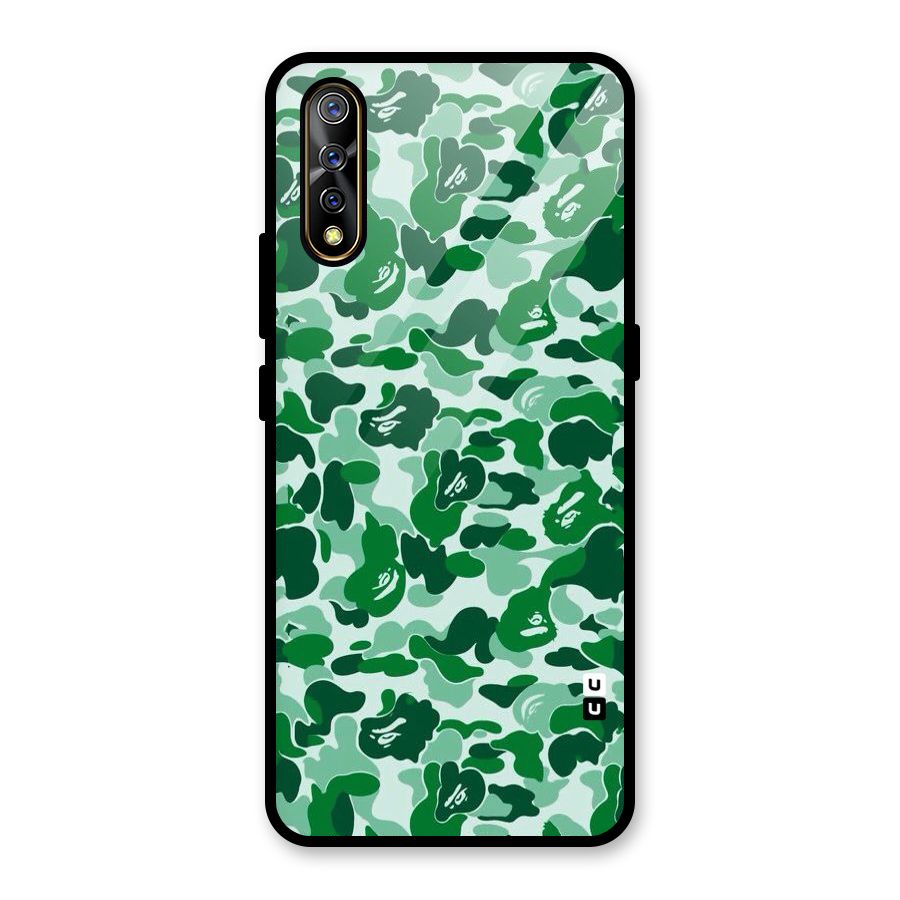Colorful Camouflage Glass Back Case for Vivo S1