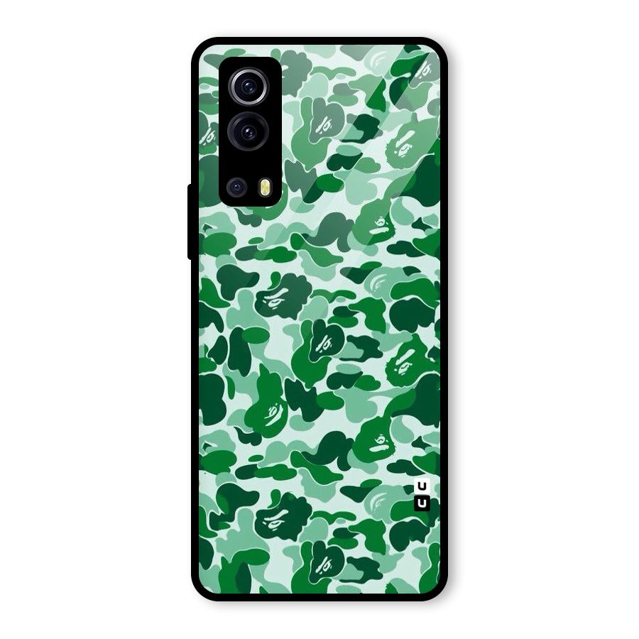 Colorful Camouflage Glass Back Case for Vivo iQOO Z3