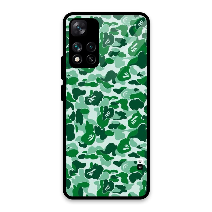 Colorful Camouflage Glass Back Case for Xiaomi 11i HyperCharge 5G
