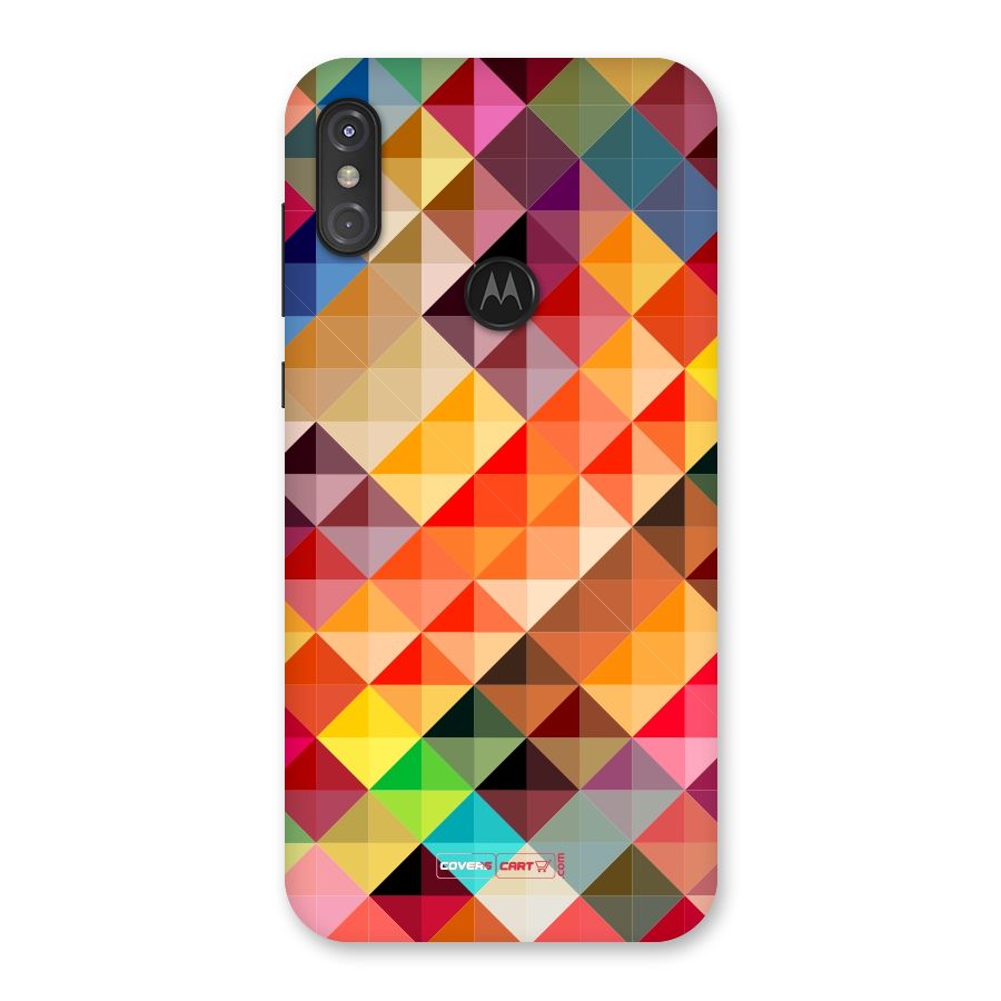 Colorful Cubes Back Case for Motorola One Power