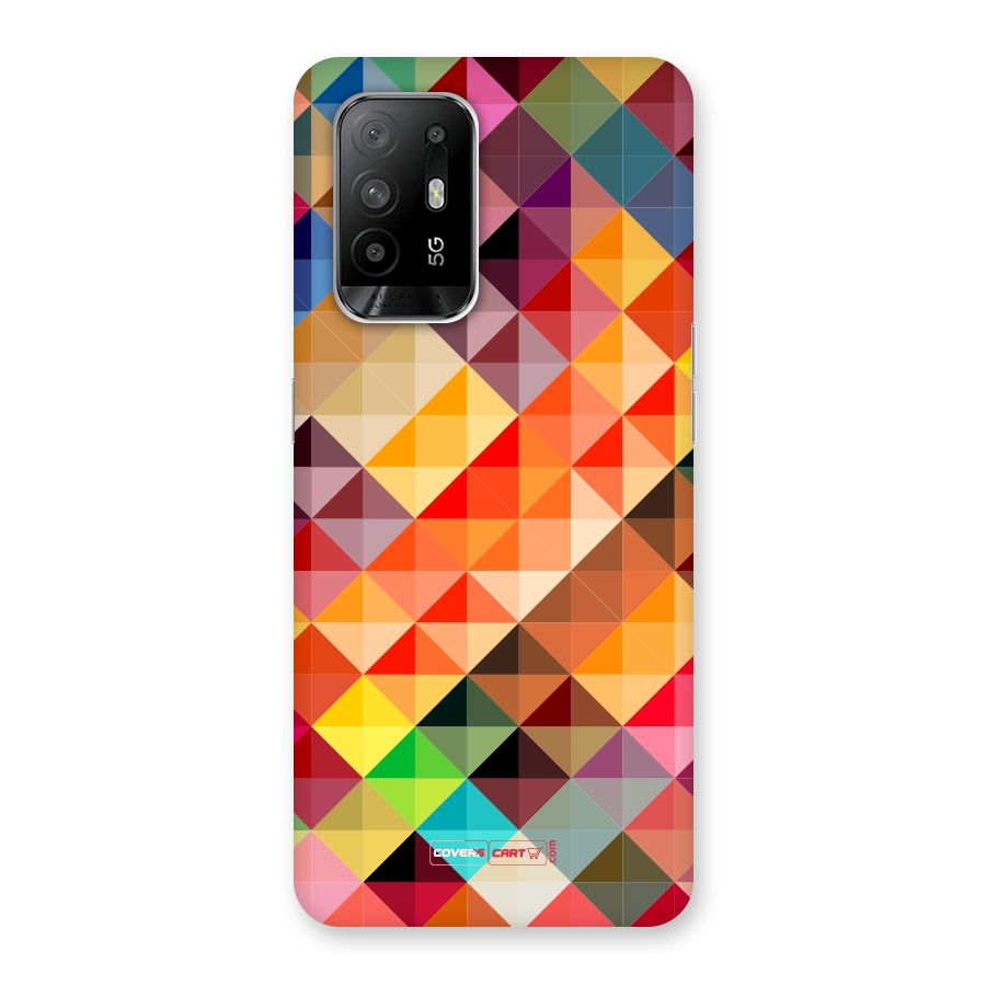 Colorful Cubes Back Case for Oppo F19 Pro Plus 5G