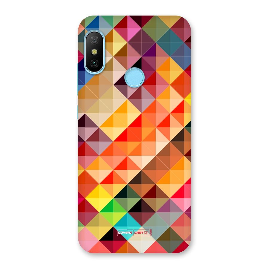 Colorful Cubes Back Case for Redmi 6 Pro