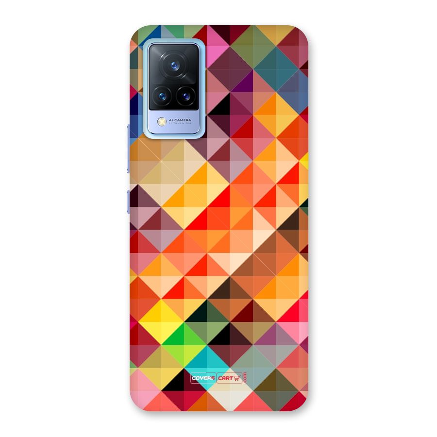 Colorful Cubes Back Case for Vivo V21 5G