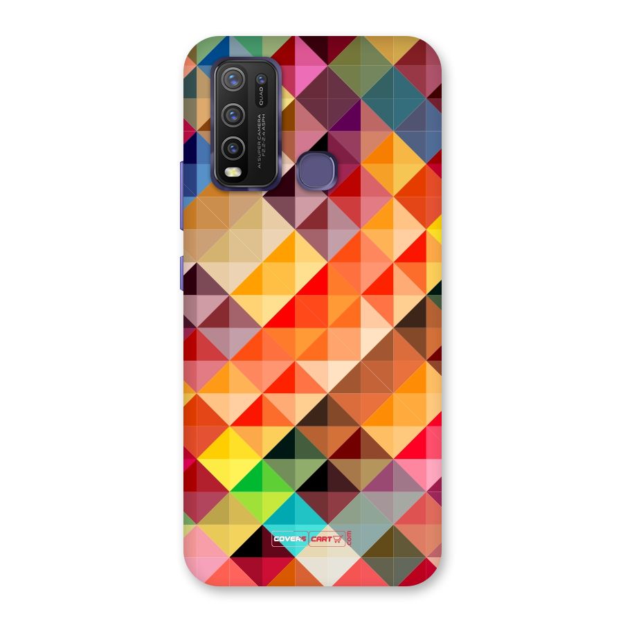 Colorful Cubes Back Case for Vivo Y30