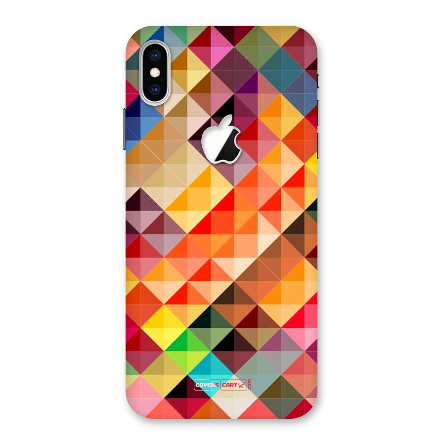 Colorful Cubes Back Case for iPhone XS Max Apple Cut