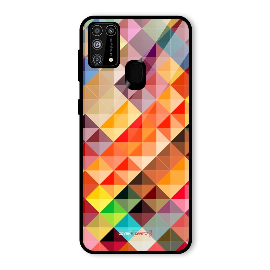 Colorful Cubes Glass Back Case for Galaxy M31