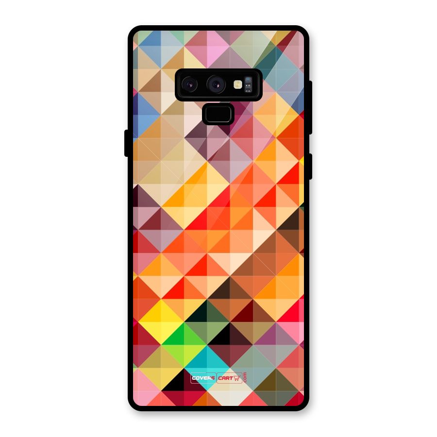 Colorful Cubes Glass Back Case for Galaxy Note 9