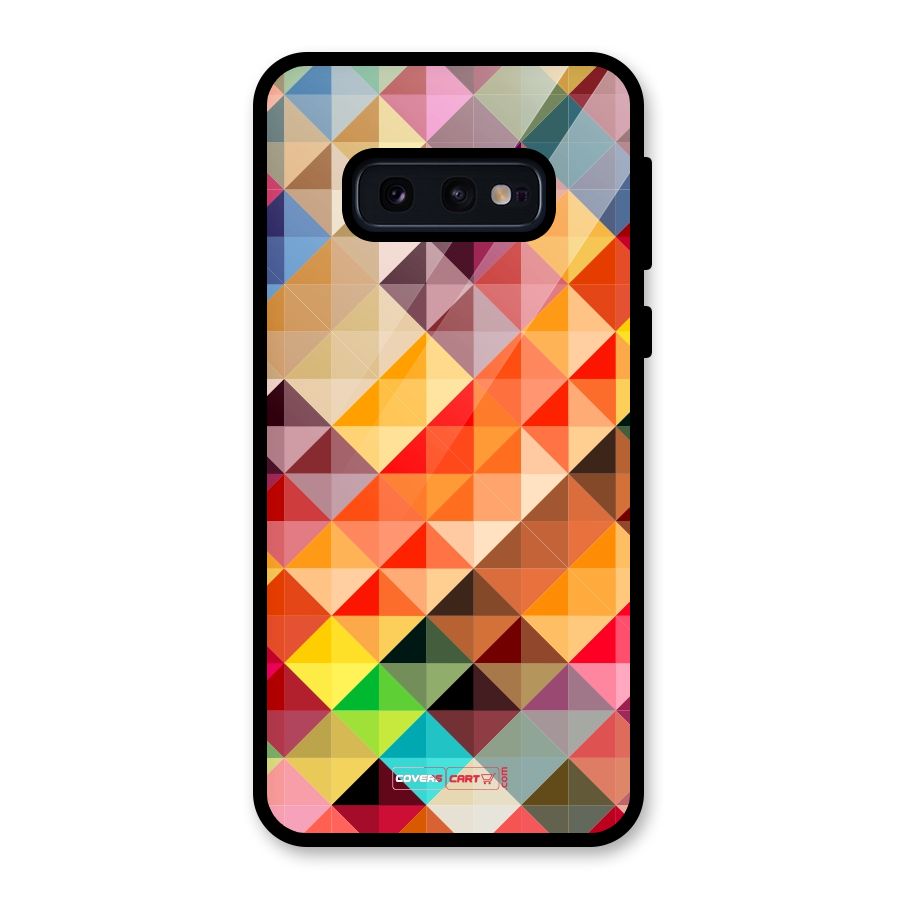 Colorful Cubes Glass Back Case for Galaxy S10e