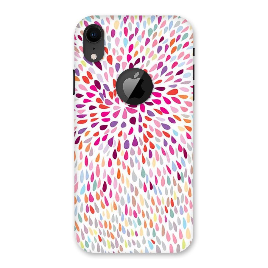 Colorful Decorative Pattern Back Case for iPhone XR Logo Cut