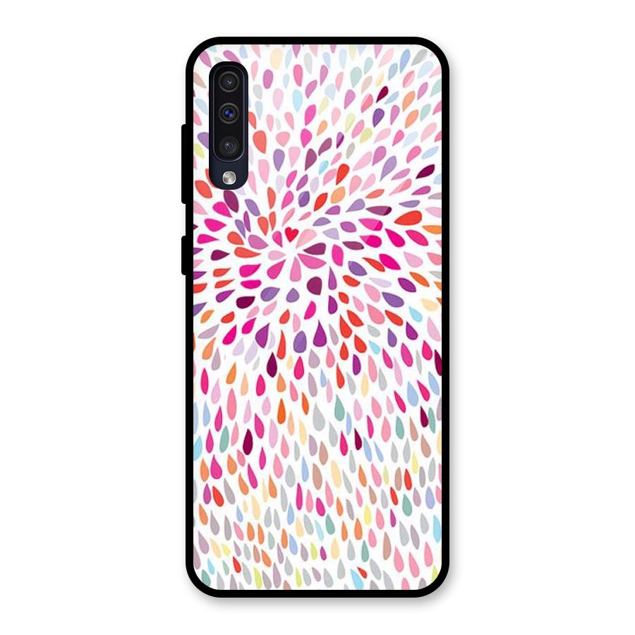 Colorful Decorative Pattern Glass Back Case for Galaxy A30s