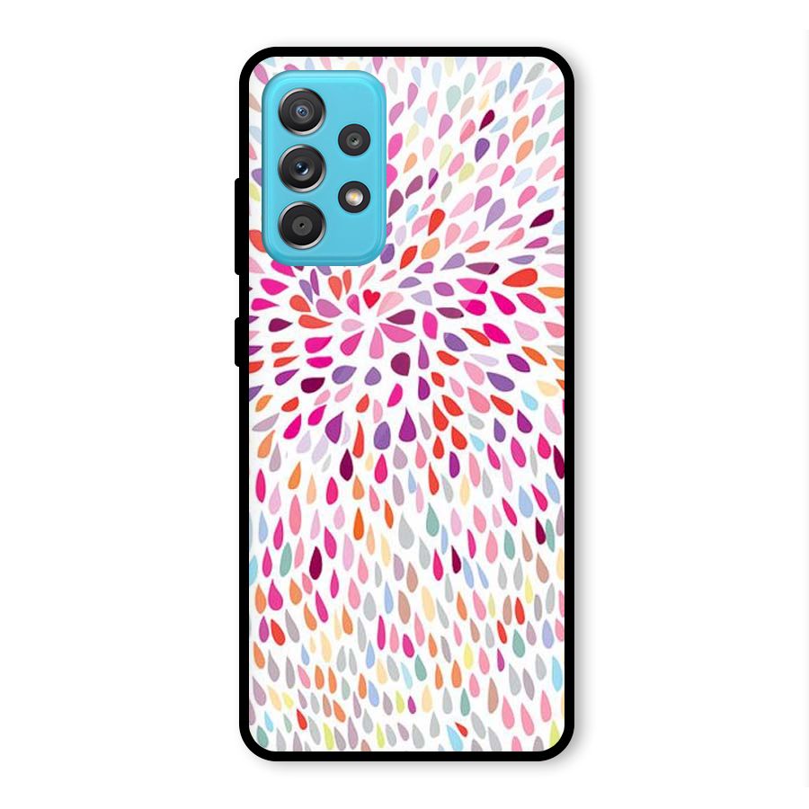 Colorful Decorative Pattern Glass Back Case for Galaxy A52s 5G